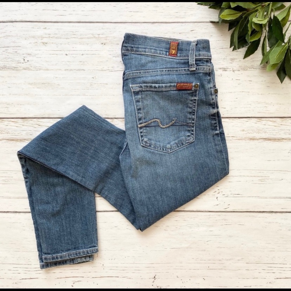 7 For All Mankind Gwenevere Ripped Skinny Jeans